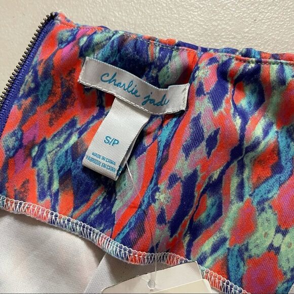 Charlie Jade Strapless Pink/Blue Bodycon Dress Size S/P NWT - Picture 12 of 15